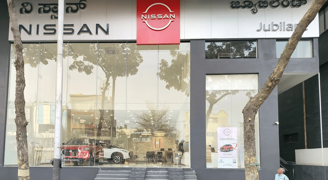 Jubilant Nissan Car Showroom in Bangalore